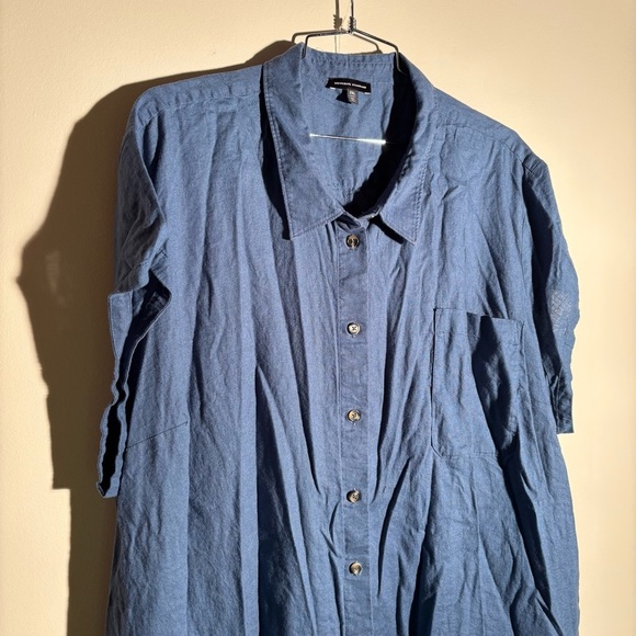 Universal Standard Dune Linen Shirtdress - Picture 4 of 8